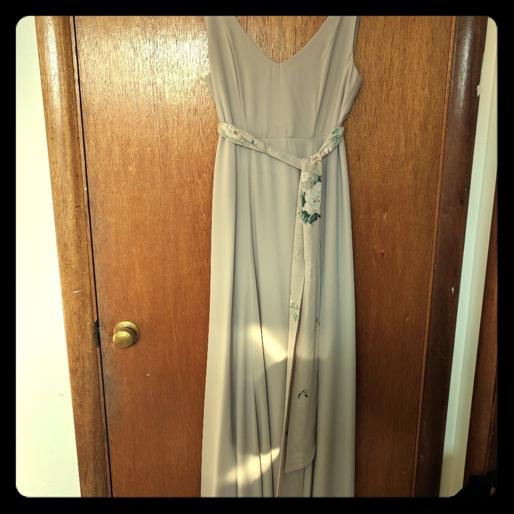 Jenn Maxi Dress in show me the ring crisp +sash